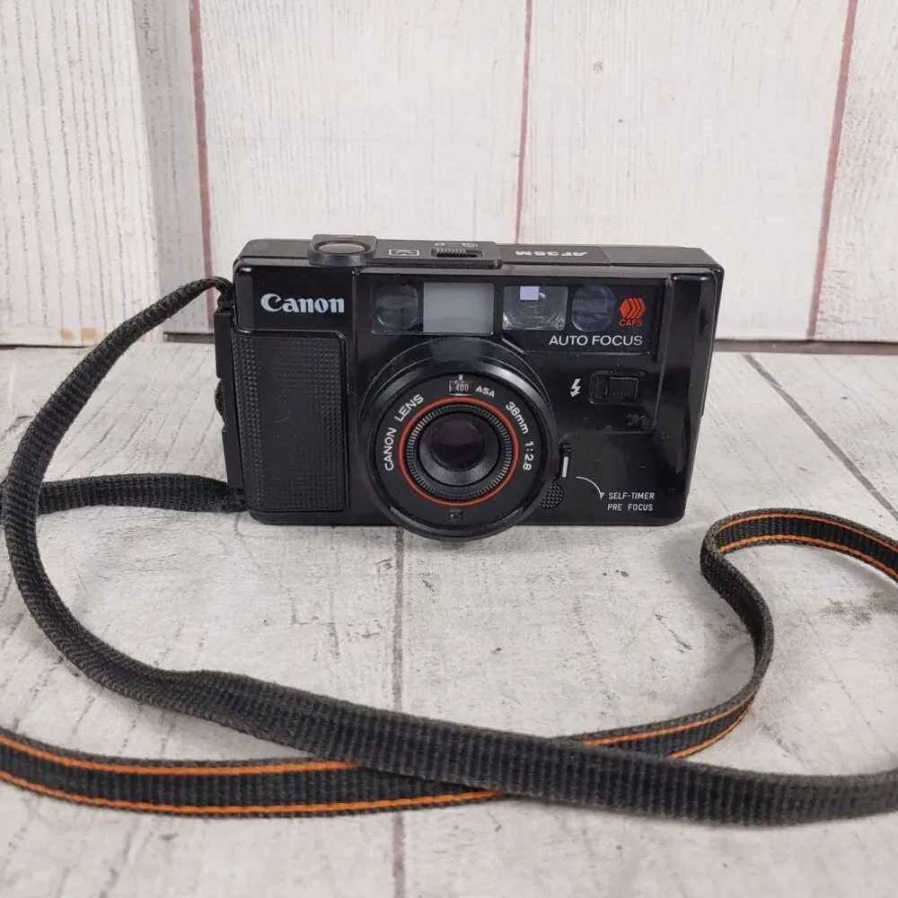 Canon AF35M Auto Focus 35mm Point Shoot Film Camera 38mm F2.8 Lens FOR PARTS